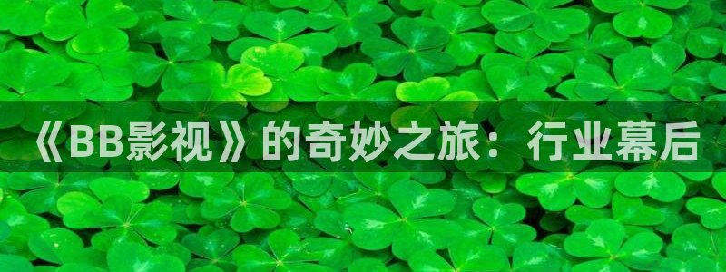69视频.com：《BB影视》的奇妙之旅：行业幕后